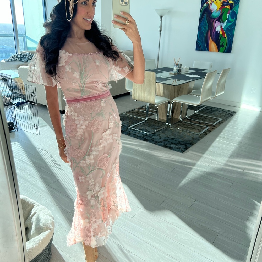 Pink Floral Dress